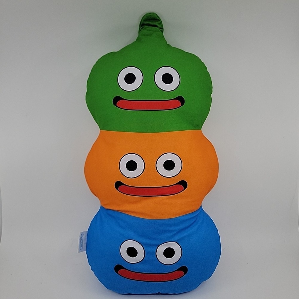 Dragon Quest Slime Stack Smile Tower Cushion Large Plush 18" Toy US SELLER